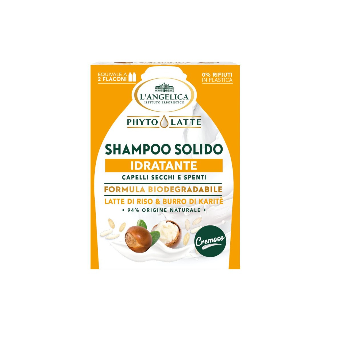Shampoo Solido Latte di Riso e Burro di Karitè