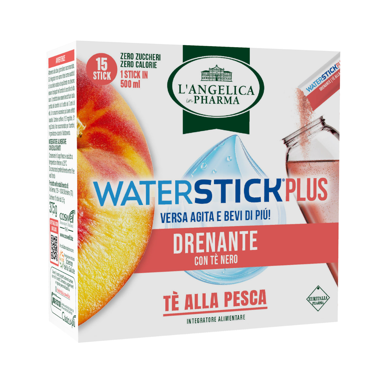 Waterstick Plus Drenante- Tè alla Pesca 