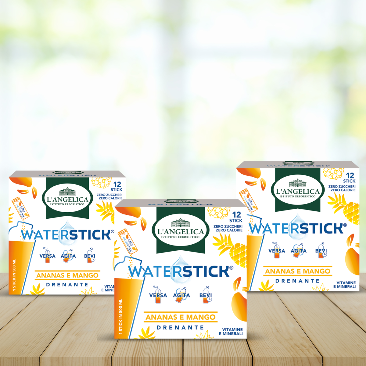 Tripack Waterstick Ananas e Mango 