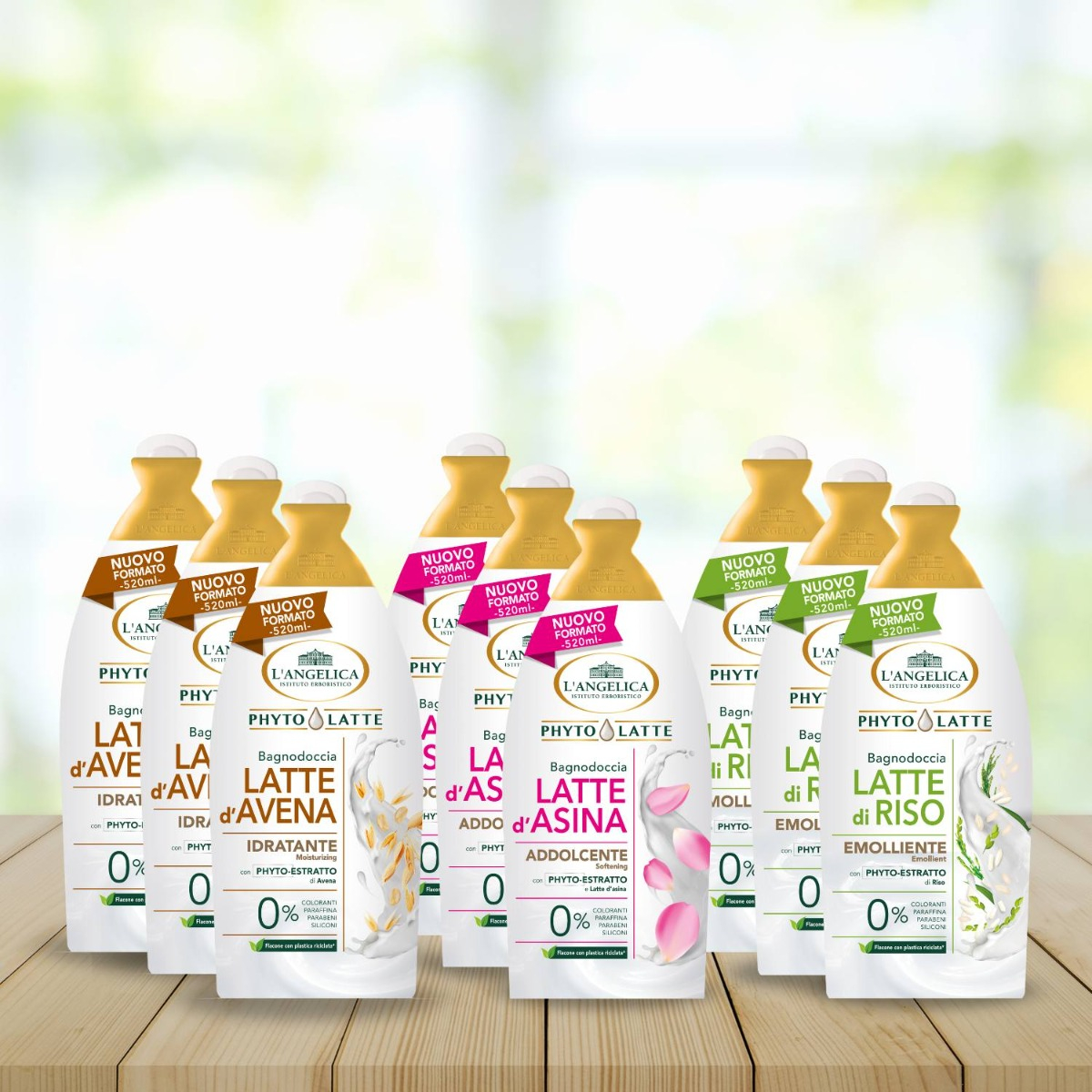 Multipack 9 pezzi Bagnodoccia Phytolatte -15%