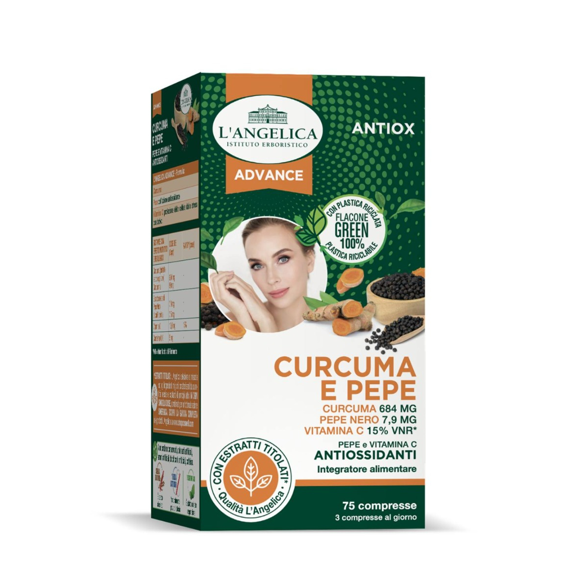 Integratore Curcuma con Pepe e Vitamina C antiossidanti