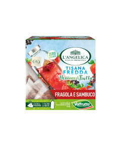 Tisana a freddo con filtro a piramide Fragola e Sambuco