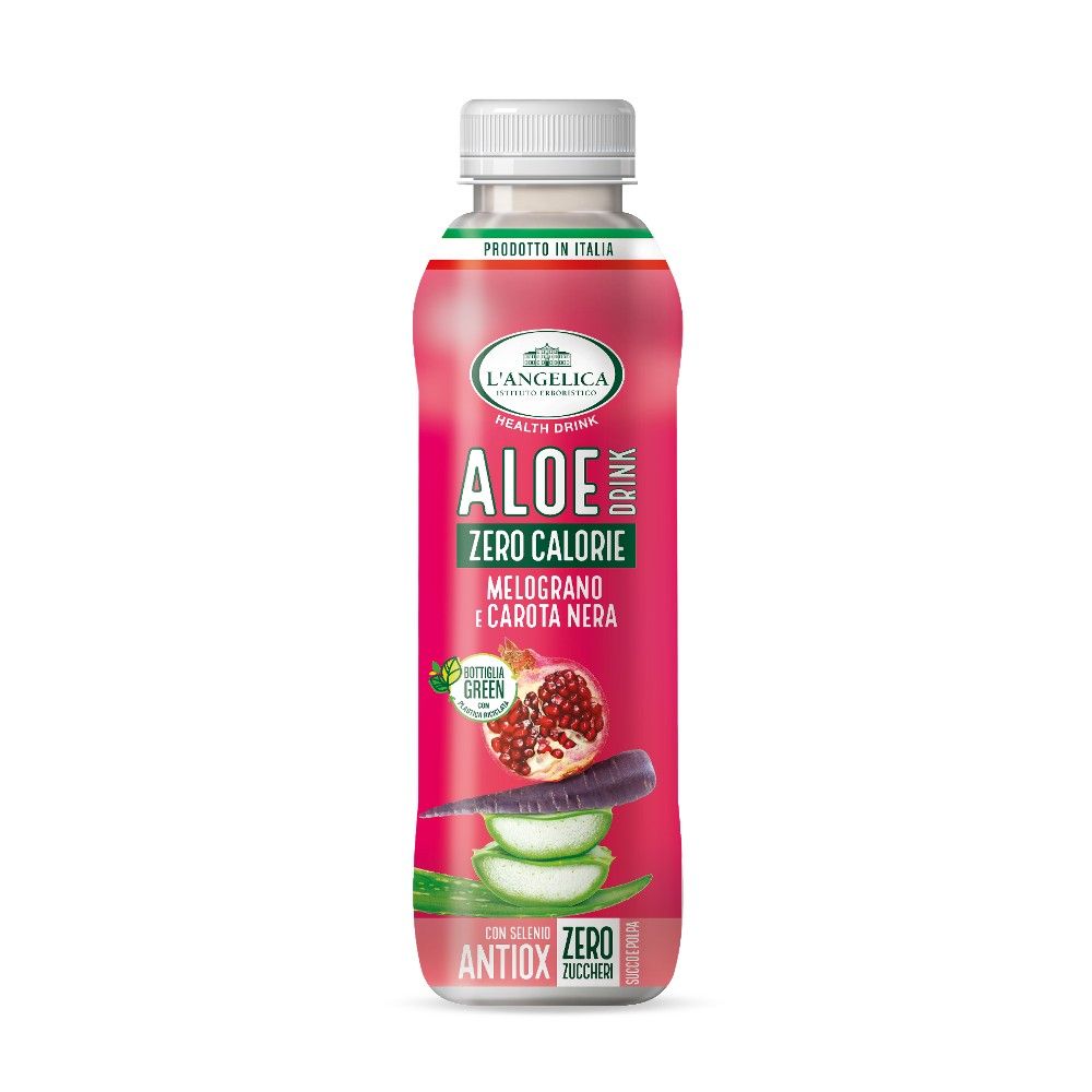 Aloe Drink with Black Carrot and Pomegranate