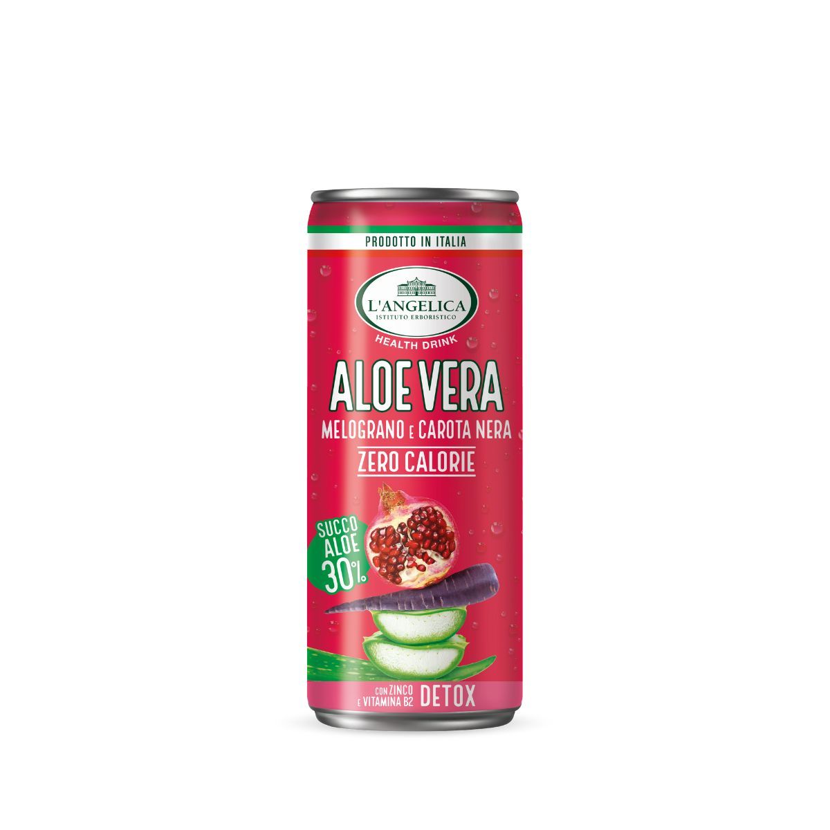 Drink Aloe Vera 30% in lattina - Melograno e Carota Nera 