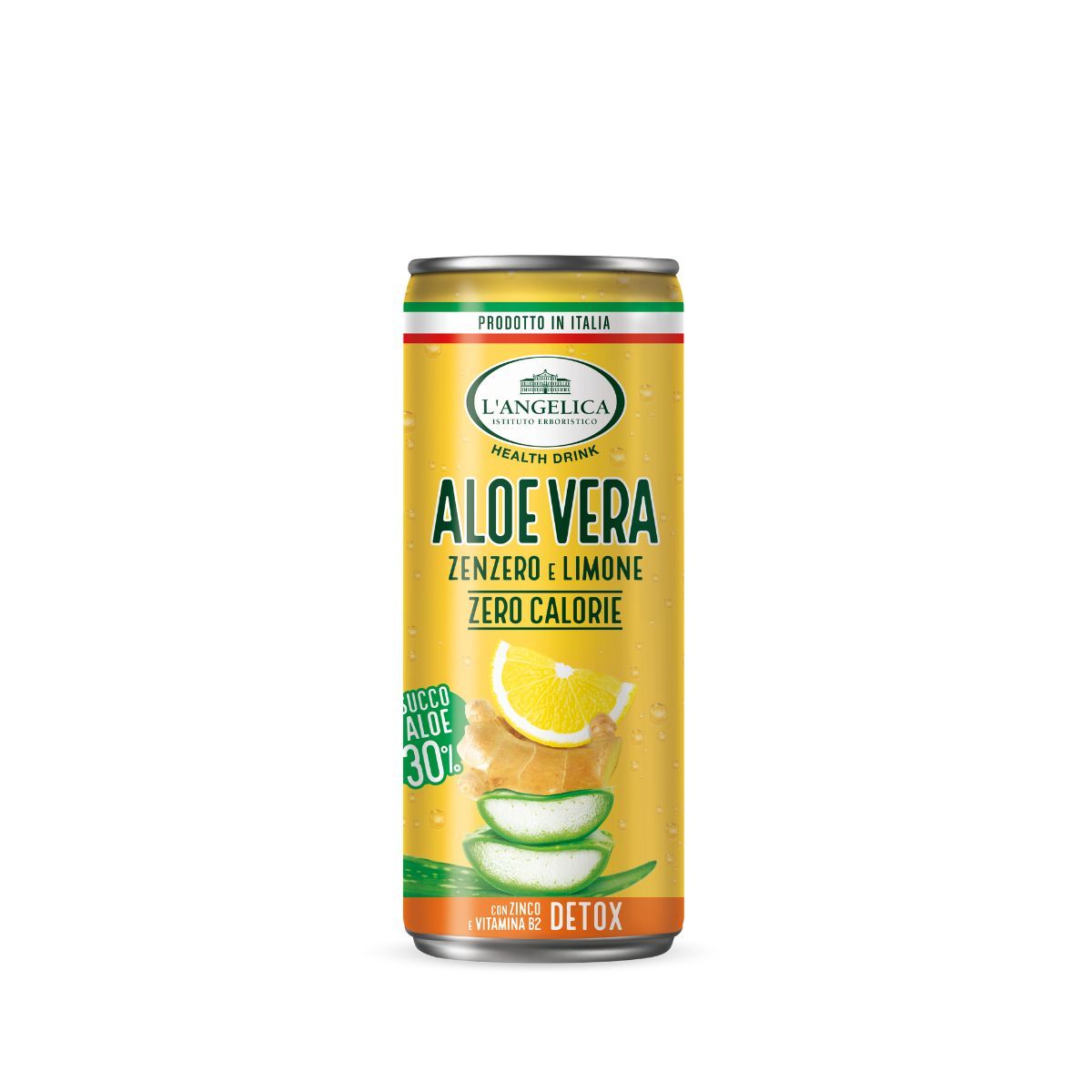 Drink Aloe Vera 30% in lattina - Zenzero e Limone 