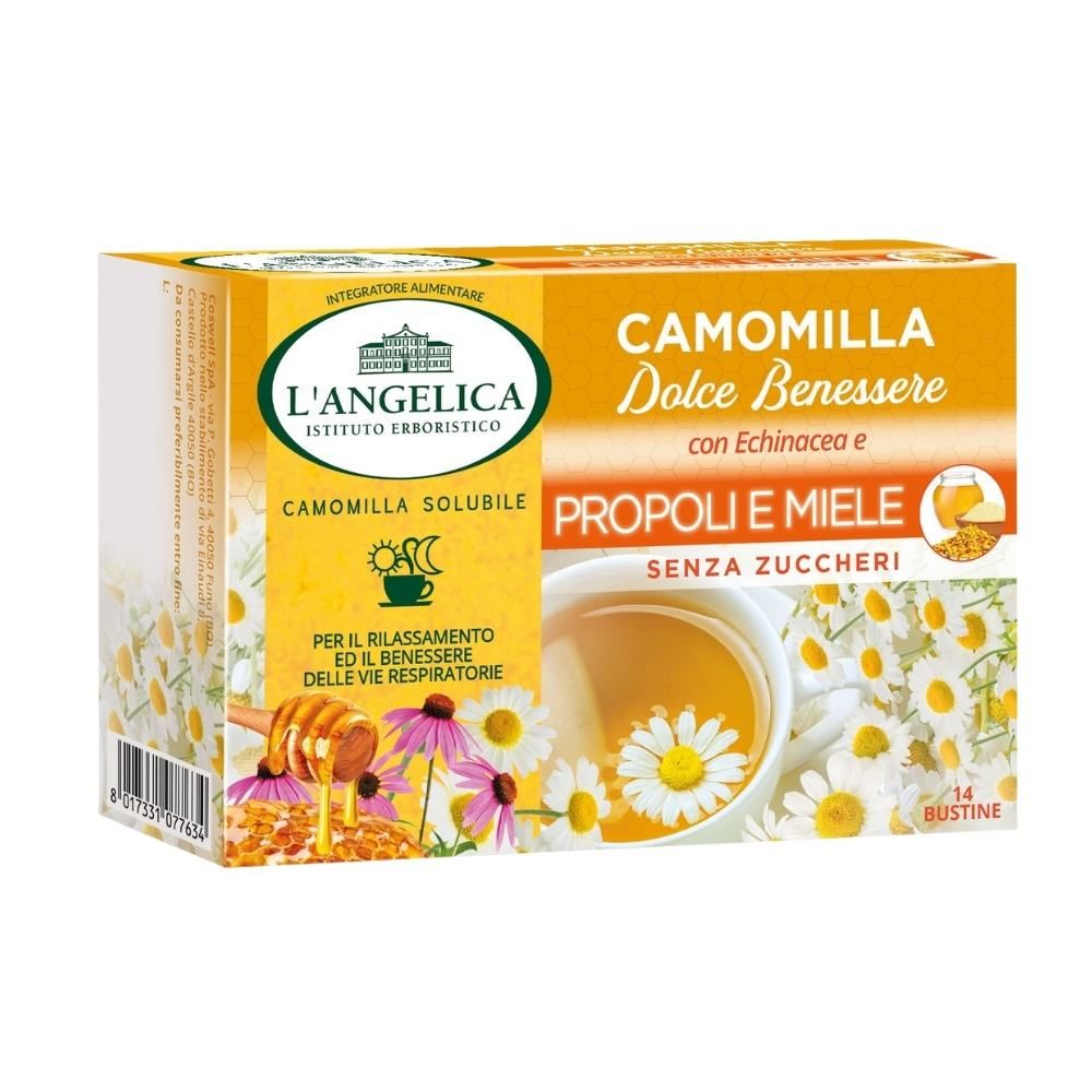 Camomilla Dolce Benessere con Propoli, Miele & Echinacea 