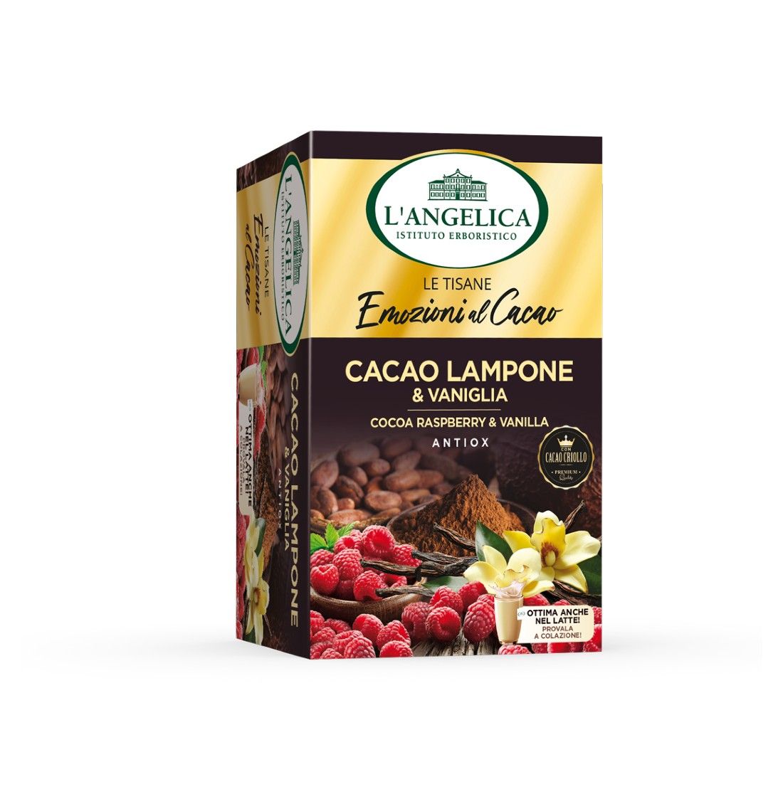 Tisana Cacao Lampone e Vaniglia 
