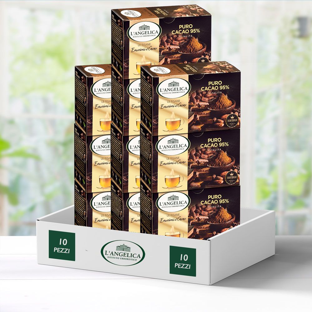 Multipack 10 pezzi Tisana puro cacao 95% -20%